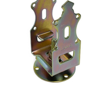 Опора для дерев'яного бруса регульована 80-120 мм, фігурна з п'ятою, сталь 2.5 мм, 19025